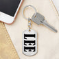 Lee v01 - Luxury Dog Tag Keychain