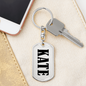 Kate v01 - Luxury Dog Tag Keychain