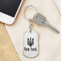 New York - Luxury Dog Tag Keychain