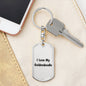 Love My Goldendoodle v4 - Luxury Dog Tag Keychain