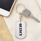 Quincy - Luxury Dog Tag Keychain