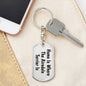 Airedale Terrier's Home - Luxury Dog Tag Keychain