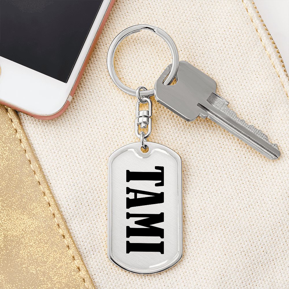 Tami v01 - Luxury Dog Tag Keychain