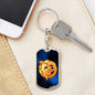 Zodiac Sign Aries - Luxury Dog Tag Keychain