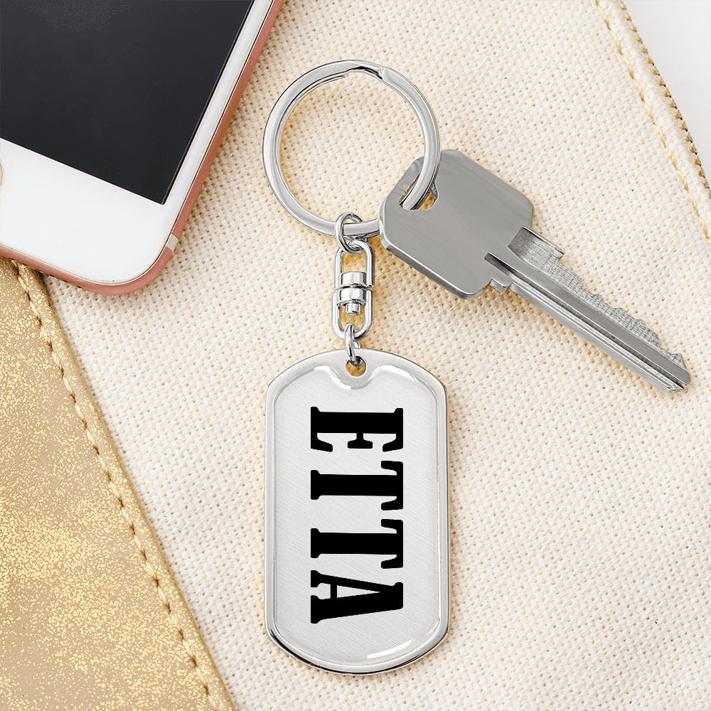 Etta v01 - Luxury Dog Tag Keychain