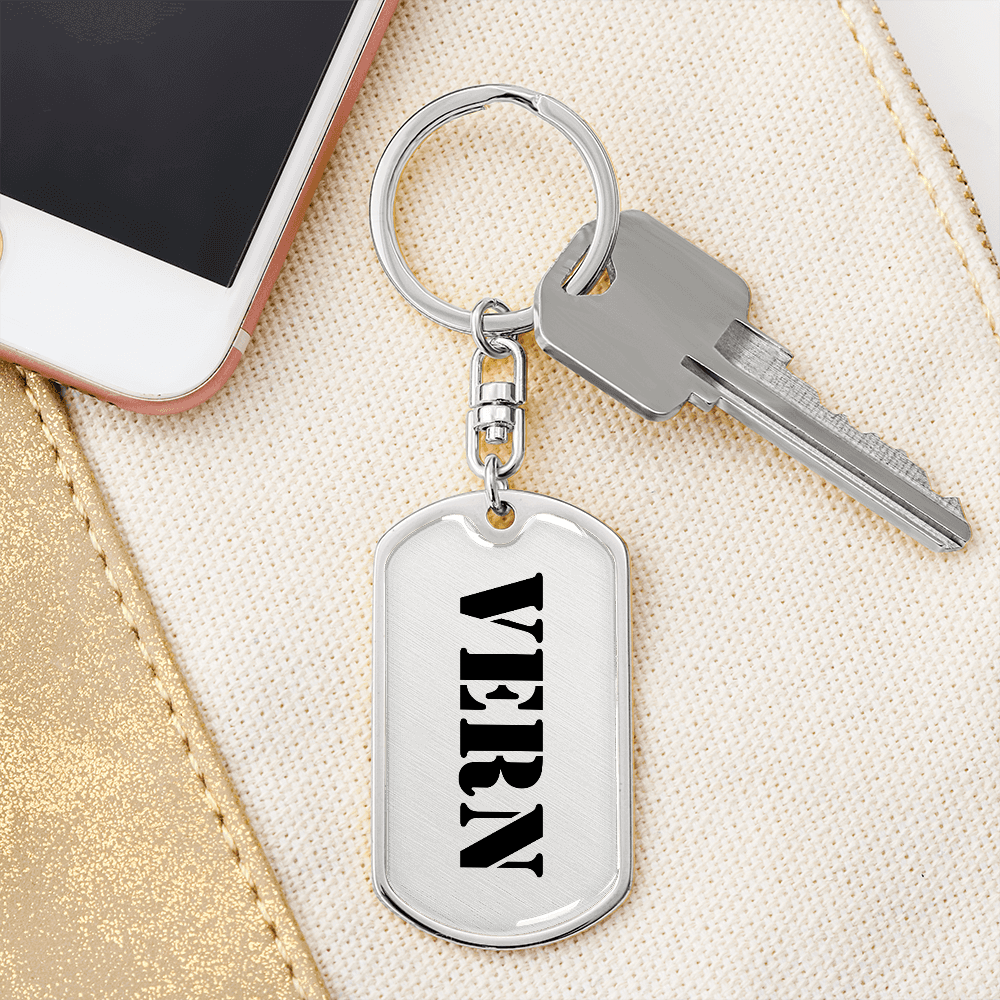Vern - Luxury Dog Tag Keychain