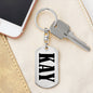 Kay v01 - Luxury Dog Tag Keychain