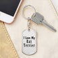 Love My Rat Terrier - Luxury Dog Tag Keychain