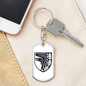 93rd Mechanized Brigade (Ukraine) v2 - Luxury Dog Tag Keychain