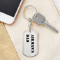 Airman's Dad - Luxury Dog Tag Keychain