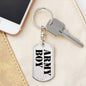 Army Boy - Luxury Dog Tag Keychain
