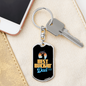 Best Buckin' Dad Ever - Luxury Dog Tag Keychain