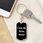 Love My Ibizan Hound v5 - Luxury Dog Tag Keychain