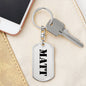 Matt - Luxury Dog Tag Keychain