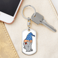 Wizard 02 - Luxury Dog Tag Keychain