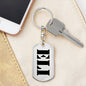 Eli - Luxury Dog Tag Keychain
