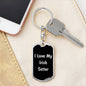 Love My Irish Setter v5 - Luxury Dog Tag Keychain