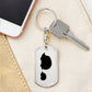 Mama Hedgehog With 1 Hoglet - Luxury Dog Tag Keychain