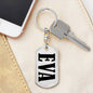 Eva v01 - Luxury Dog Tag Keychain