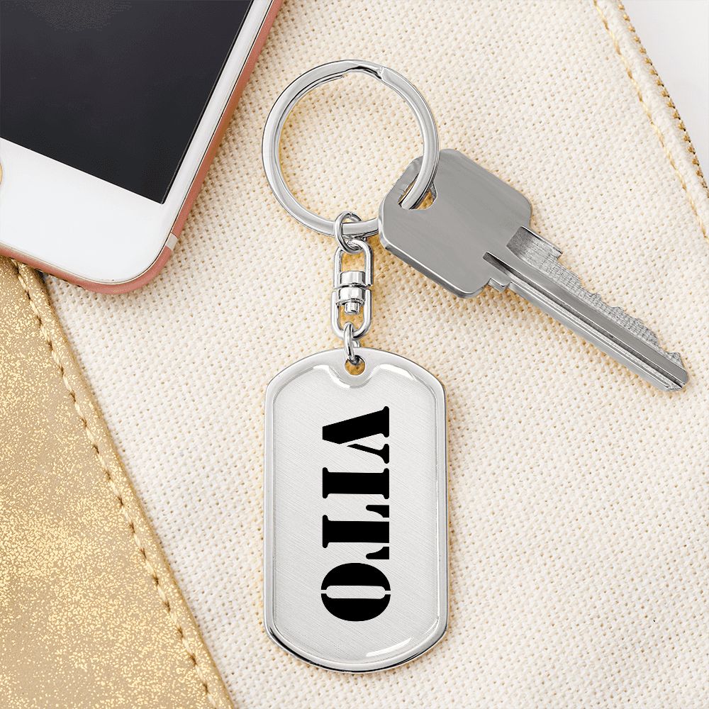 Vito - Luxury Dog Tag Keychain