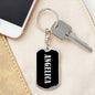 Angelica v02 - Luxury Dog Tag Keychain
