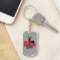 Best Buckin' Dad - Luxury Dog Tag Keychain
