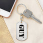 Guy - Luxury Dog Tag Keychain