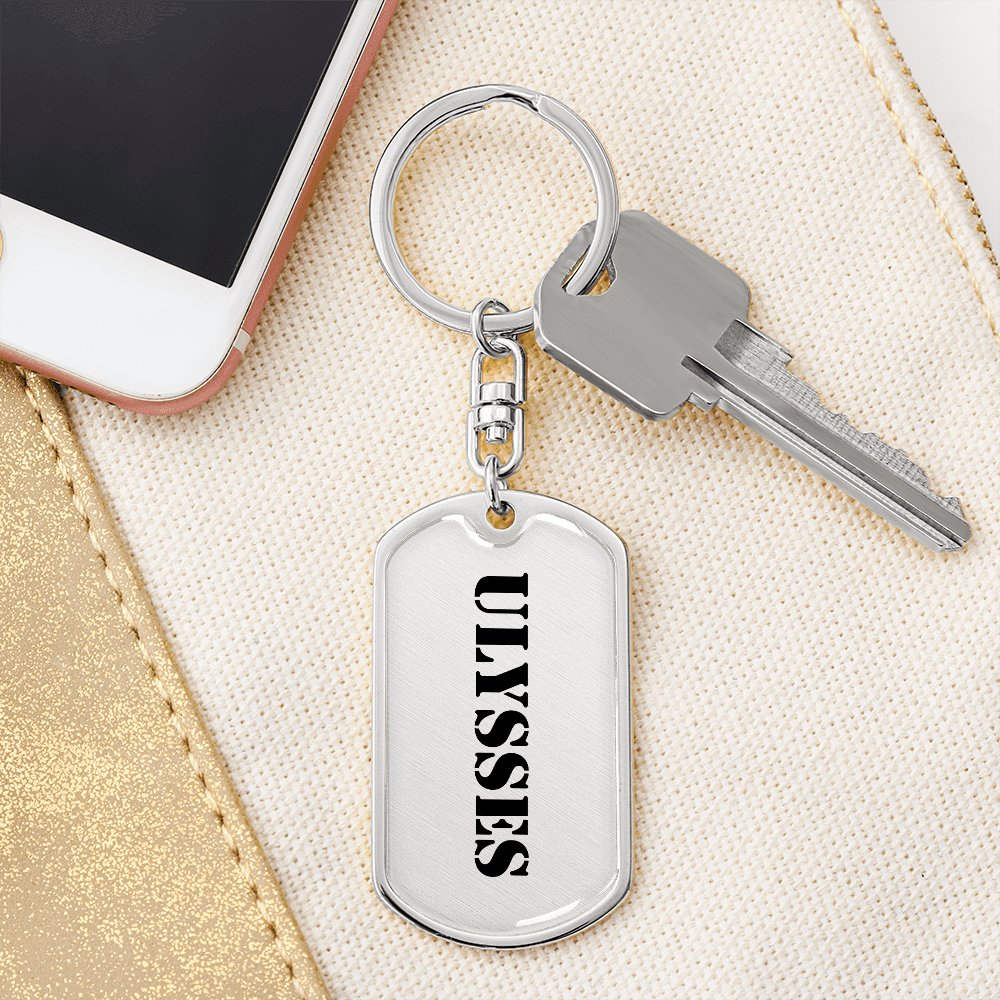 Ulysses - Luxury Dog Tag Keychain