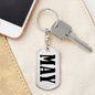 May v01 - Luxury Dog Tag Keychain