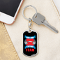 Dad Bod Lifting Team - Luxury Dog Tag Keychain