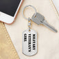 Military Veteran's Girl - Luxury Dog Tag Keychain