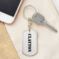 Clayton - Luxury Dog Tag Keychain