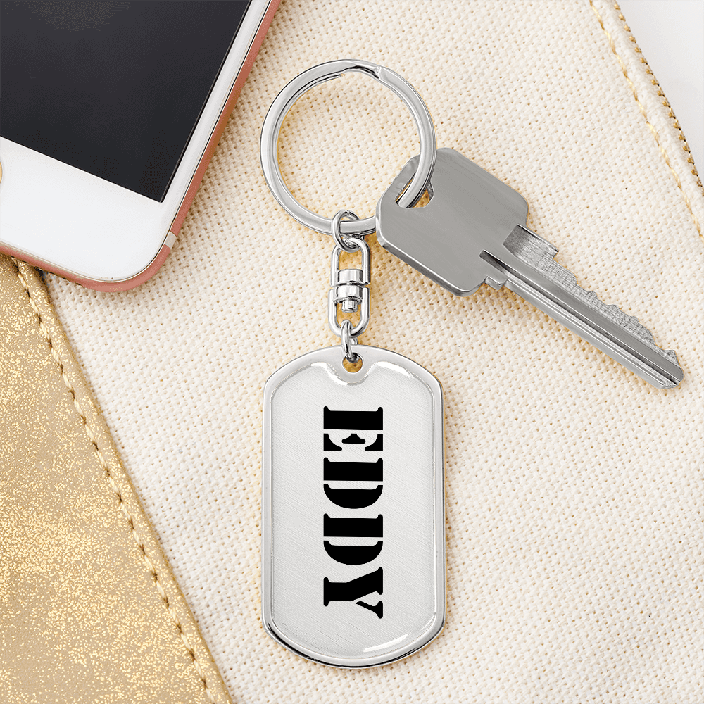 Eddy - Luxury Dog Tag Keychain