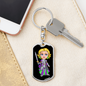 Knight 04-2 - Luxury Dog Tag Keychain