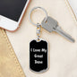 Love My Great Dane v5 - Luxury Dog Tag Keychain