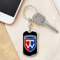 58th Motorized Infantry Brigade (Ukraine) v3 - Luxury Dog Tag Keychain