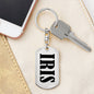 Iris v01 - Luxury Dog Tag Keychain