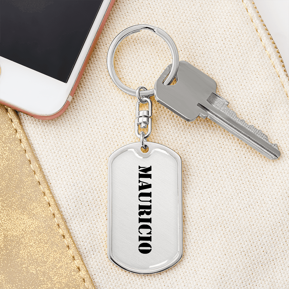 Mauricio - Luxury Dog Tag Keychain