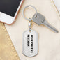 Afghanistan Veteran - Luxury Dog Tag Keychain