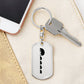 Mama Hippo With 4 Calves - Luxury Dog Tag Keychain