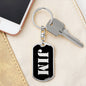 Jim v3 - Luxury Dog Tag Keychain