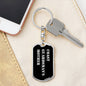 Coast Guardsman's Mother v2 - Luxury Dog Tag Keychain