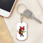 Fox - Luxury Dog Tag Keychain