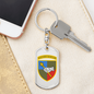 Ground Forces Command (Ukraine) - Luxury Dog Tag Keychain