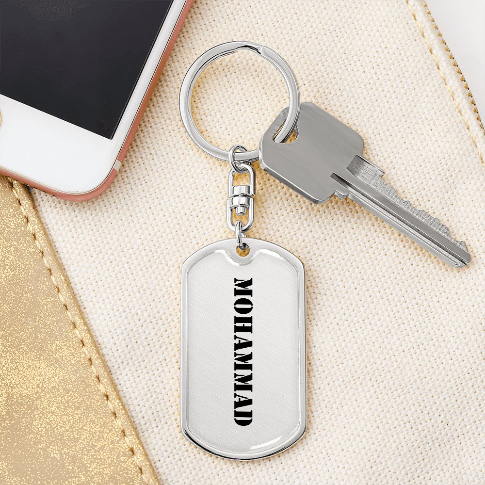 Mohammad - Luxury Dog Tag Keychain
