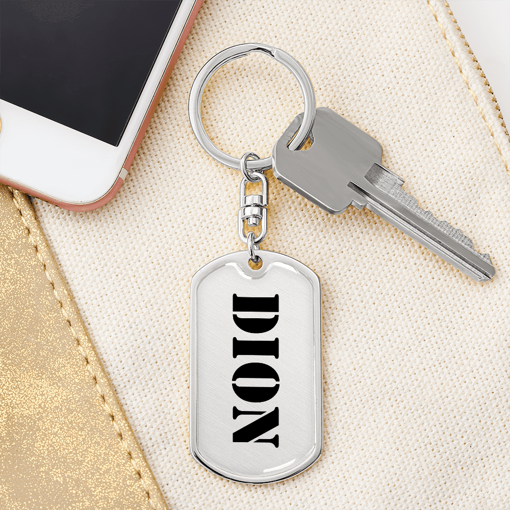 Dion - Luxury Dog Tag Keychain
