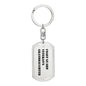 Coast Guard Veteran's Granddaughter - Luxury Dog Tag Keychain