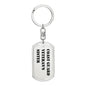 Coast Guard Veteran's Sister - Luxury Dog Tag Keychain