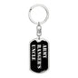 Army Ranger's Uncle v2 - Luxury Dog Tag Keychain