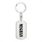 Meghan v01 - Luxury Dog Tag Keychain